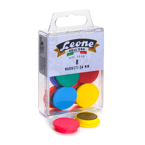 Leone dell'era magneti decorativi multicolore 24 mm assortiti per casa e ufficio