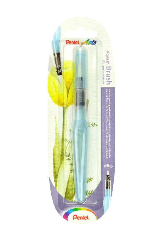 Pentel aquash xfrh/1-b pennello ad acqua riempibile punta larga piatta setole nylon