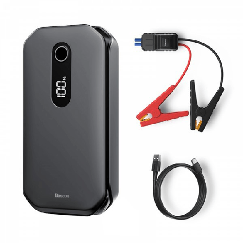 Baseus avviatore d'emergenza power bank 12000mah 600a universale nero crjs03-01