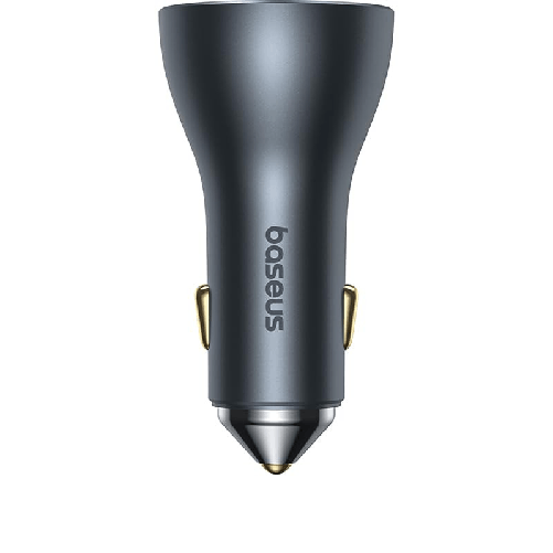 Baseus golden contactor pro caricabatterie usb 65w 2 usb-c 1 usb-a ricarica rapida nero
