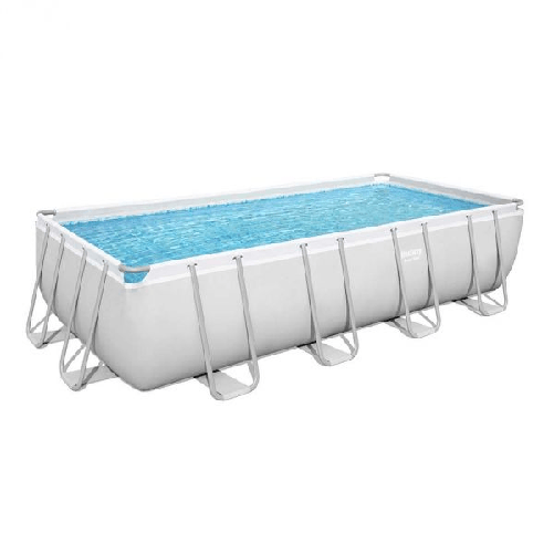 Bestway 56670 piscina fuori terra rettangolare colore grigio 488x244x122 cm capacità 11.532 lt