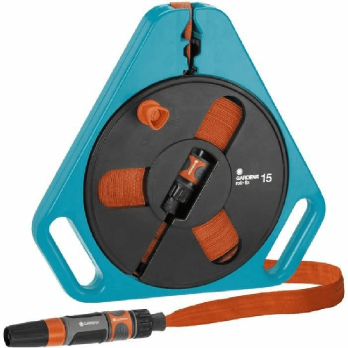 Gardena Pompa Gardena 756-U Roll-Fix Alba Plana Tessile Plastica 15 m