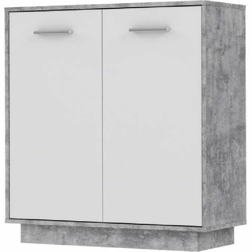 BigBuy Home Mobili di stoccaggio Legno Grigio chiaro Bianco (88,9 x 34,2 x 88,1 cm)