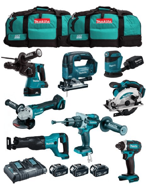 Makita kit mk802 (dhp481 + dhr243 + dga504 +.. 8435587916444