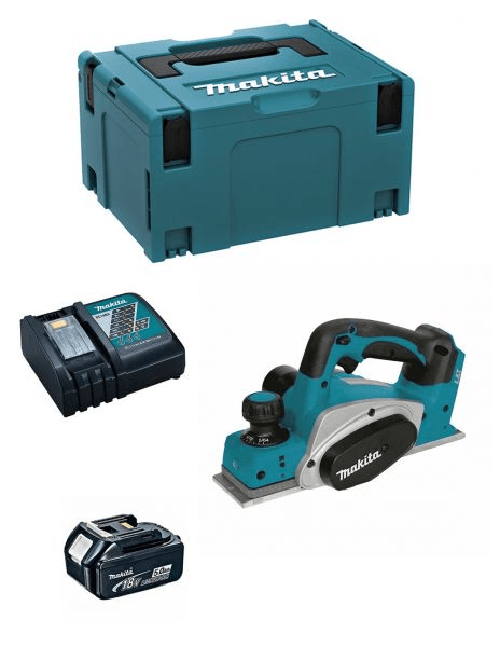 Makita pialla dkp180rtj1 (1 x 5,0 ah + dc18rc +.. 8435587905110