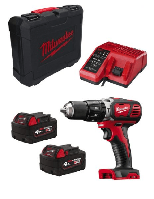 Milwaukee trapano a percussione m18bpd-402c (2 x.. 4002395003174