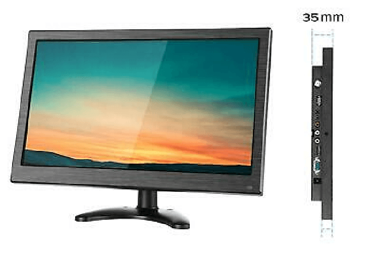NO BRAND MONITOR 13.3" HD PER TELECAMERE DISPLAY LED HDMI-VGA-BNC-USB-AV