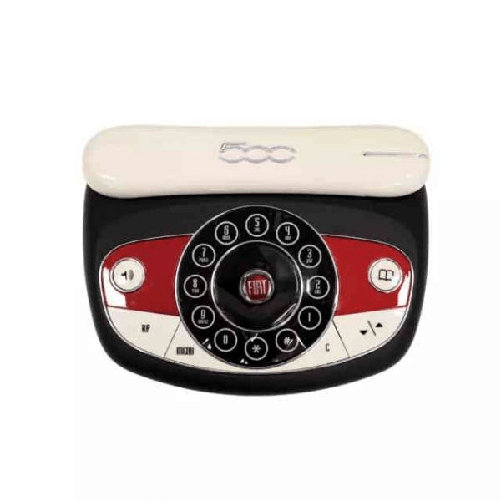 Telecom TELEFONO FISSO CORDLESS FIAT 500 TASTIERA TOUCH VIVAVOCE