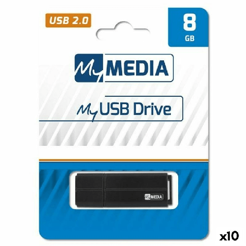 MyMedia Memoria USB MyMedia Nero 8 GB