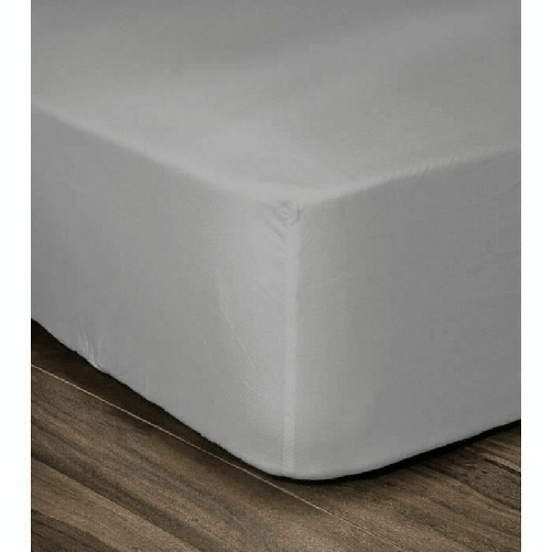 Lovely Home  Lenzuolo con angoli aderenti Lovely Home Grigio Grigio chiaro Letto matrimoniale 180 x 200 cm