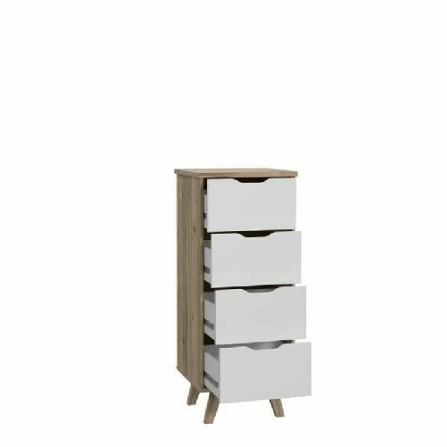BigBuy Home Cassettiera Vankka Rovere 45 x 42 x 108 cm 45 x 108,7 x 42 cm