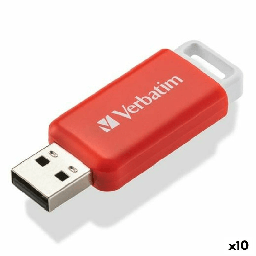 Verbatim Memoria USB Verbatim V Databar Rosso 16 GB