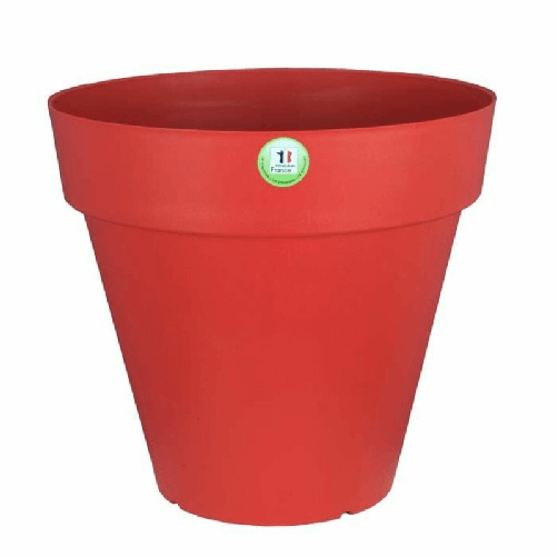 Riviera Vaso Riviera Soleilla 60 x 54 cm Rosso Intenso Rotondo Rotonda Ø 60 x 53,6 cm