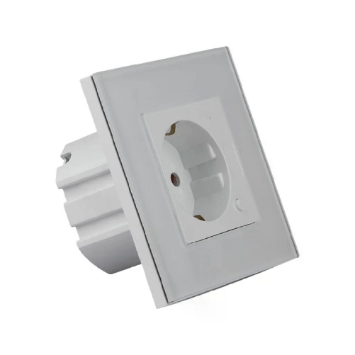 V-TAC Presa Wifi EU da Muro Compatibile ad Amazon Alexa Google Home e Nest Colore Bianco
