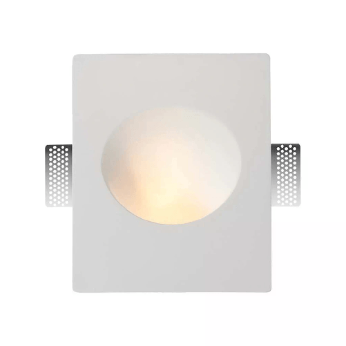 V-TAC Portafaretto LED da Incasso rettangolare GU10 in Gesso Colore Bianco