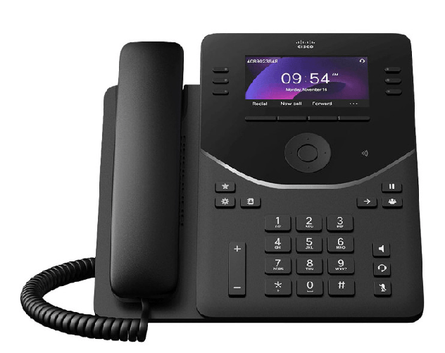 Cisco dp-9851-k9 telefono ip nero 6 linee display lcd 3.7" gigabit ethernet poe