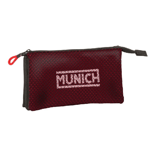 Munich Portaoggetti Triplo Munich Vulcan Nero 22 x 12 x 3 cm