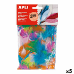 Apli Materiale per Lavori Fai da Te Apli Piume Multicolore 14 g (5 Unità)