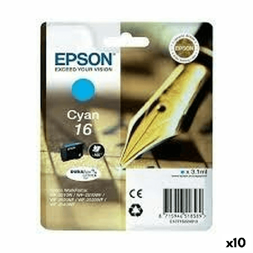 Epson Cartuccia ad Inchiostro Originale Epson 16 Ciano (10 Unità)
