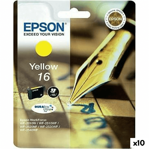 Epson Cartuccia ad Inchiostro Originale Epson DURABRITE ULTRA INK -Nº 16 Giallo (10 Unità)