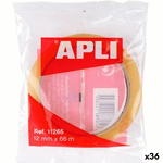 Apli Nastro Adesivo Apli Trasparente 12 mm 66 m (36 Unità)