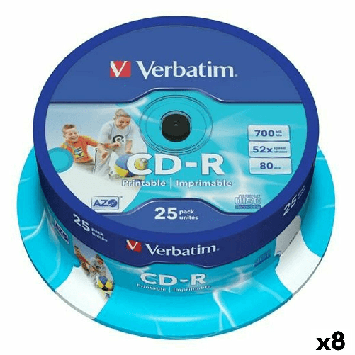 Verbatim CD-R Verbatim 25 Pezzi 700 MB 50 MB/s (8 Unità)