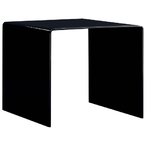 VidaXL Tavolino da Salotto Nero 50x50x45 cm in Vetro Temperato