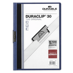 Durable Cartella Portadocumenti Durable Duraclip 30 Blu scuro Blu cielo A4 25 Pezzi