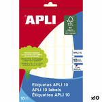 Apli Etichette adesive Apli APLI 10 Bianco Carta 10 Fogli 12 x 30 mm (10 Unità)