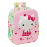 Hello Kitty Zaino Scuola Hello Kitty Verde Rosa 22 x 27 x 10 cm 3D