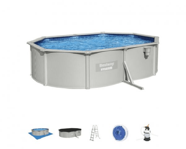 Bestway 56586 piscina fuori terra ovale hydrium 500x360x120 cm