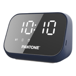 Pantone pt-bs008n sveglia digitale blu con speaker wireless e bluetooth