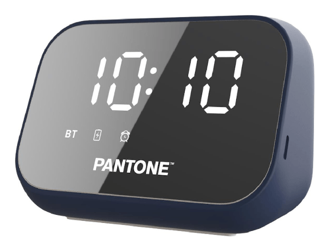 Pantone pt-bs008n sveglia digitale blu con speaker wireless e bluetooth