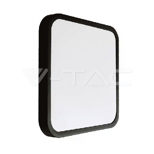 V-TAC PRO Plafoniera LED Chip Samsung Quadrata 48W 100LM/W Colore Nero 420mm 3000K IP44