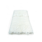 Tex family  Set Asciugamani 1+1 Pizzo Macramè Toscana Panna, Puro Cotone, Made in Italy, Idea Regalo