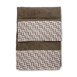 Tex family SET asciugamani con bordo FASHION Beige in puro cotone Made in Italy