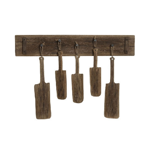 Home ESPRIT Appendiabiti da parete Home ESPRIT Naturale Legno di paulownia 89 x 6 x 62 cm