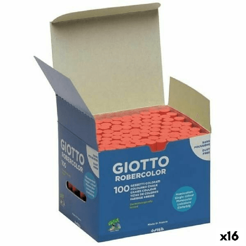 Giotto Gessi Giotto Robercolor Rosso 16 Unità 100 Pezzi