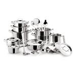 Lagostina sfiziosa 24 pz set di pentole in acciaio inox adatte ad induzione