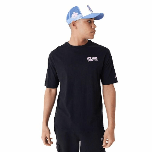 New Era Maglia a Maniche Corte Uomo New Era WORDMARK OS TEE NEYYAN 60435524 Nero (XL)
