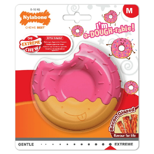 Nylabone Giocattoli per cani Nylabone Rosa Bacon M