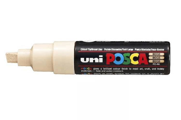 POSCA uni PC-8K evidenziatore 1 pz Punta smussata Beige