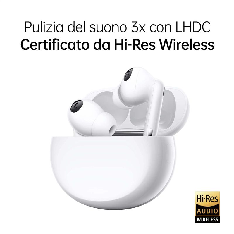 OPPO-EncoX2-Auricolari-True-Wireless-Qualita--by-Dynaudio-Bluetooth5.2-Ricarica-Wireless-Controlli-Touch-Cancellazione-del-rumore-40h-di-Autonomia-Android-e-iOS-IP54-Bianco-Versione-Italiana-