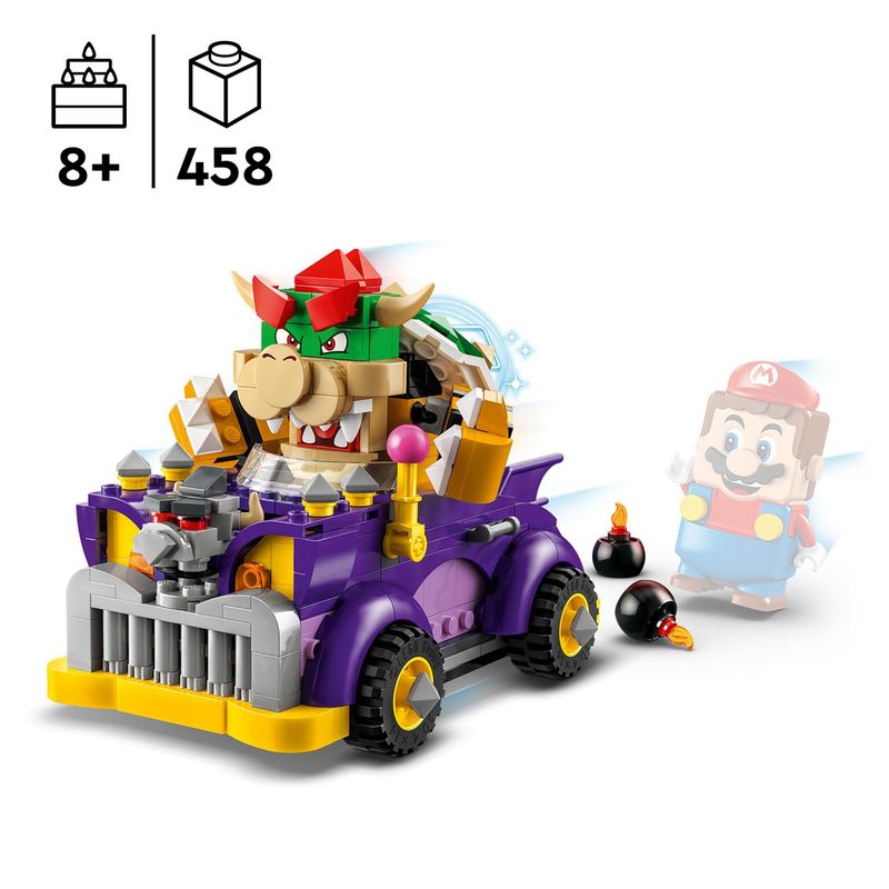 LEGO-Super-Mario-71431-Pack-di-Espansione-Il-Bolide-di-Bowser-Giochi-Bambini-8--Anni-con-Personaggio-e-Macchina-Giocattolo