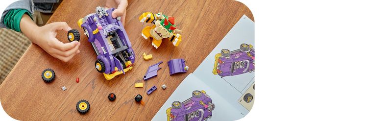 LEGO-Super-Mario-71431-Pack-di-Espansione-Il-Bolide-di-Bowser-Giochi-Bambini-8--Anni-con-Personaggio-e-Macchina-Giocattolo