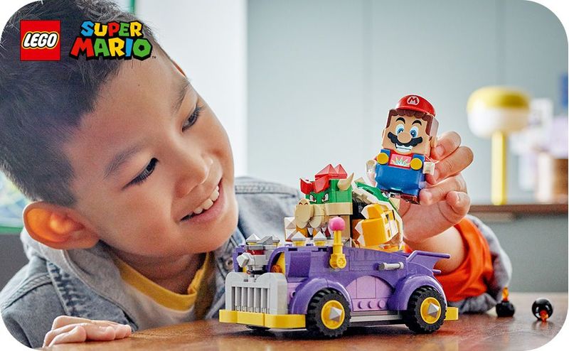 LEGO-Super-Mario-71431-Pack-di-Espansione-Il-Bolide-di-Bowser-Giochi-Bambini-8--Anni-con-Personaggio-e-Macchina-Giocattolo