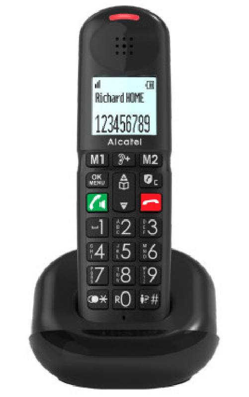 Alcatel xl685 ewe telefono cordless bianco con segreteria e identificatore chiamata