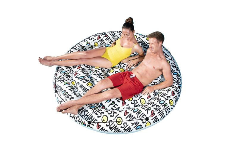 Bestway-43263-galleggiante-da-piscina-e-da-spiaggia-Multicolore-Fantasia-Isola-galleggiante