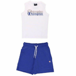 Champion Completo Sportivo per Bambini Champion Bianco 2 Pezzi Azzurro