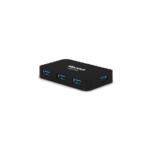 Hamlet-Hub-Usb-3.0-a-4-porte-5-Gbps-con-alimentatore